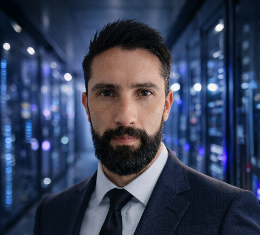 Mtro. José Guillermo Alarcón Martínez, CEO y CAIO de Grupo MagJose, en un centro de datos